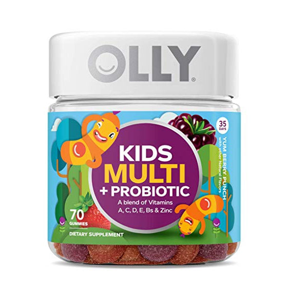 OLLY Kids Multi + Probiotic Gummy Multivitamin, 35 Day Supply (70 Gummies)