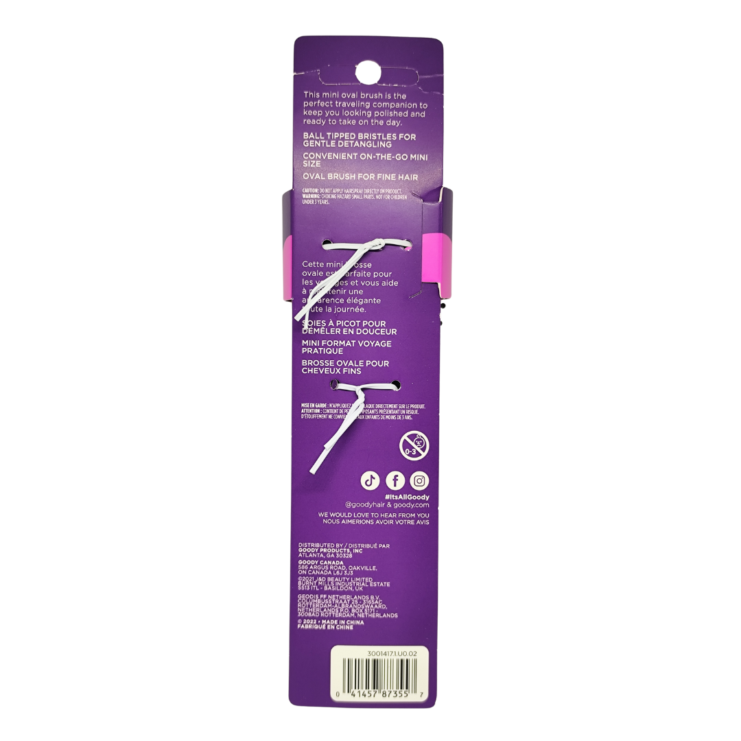 Goody Mini Oval Brush with Ball Tip Bristle, 1 Piece