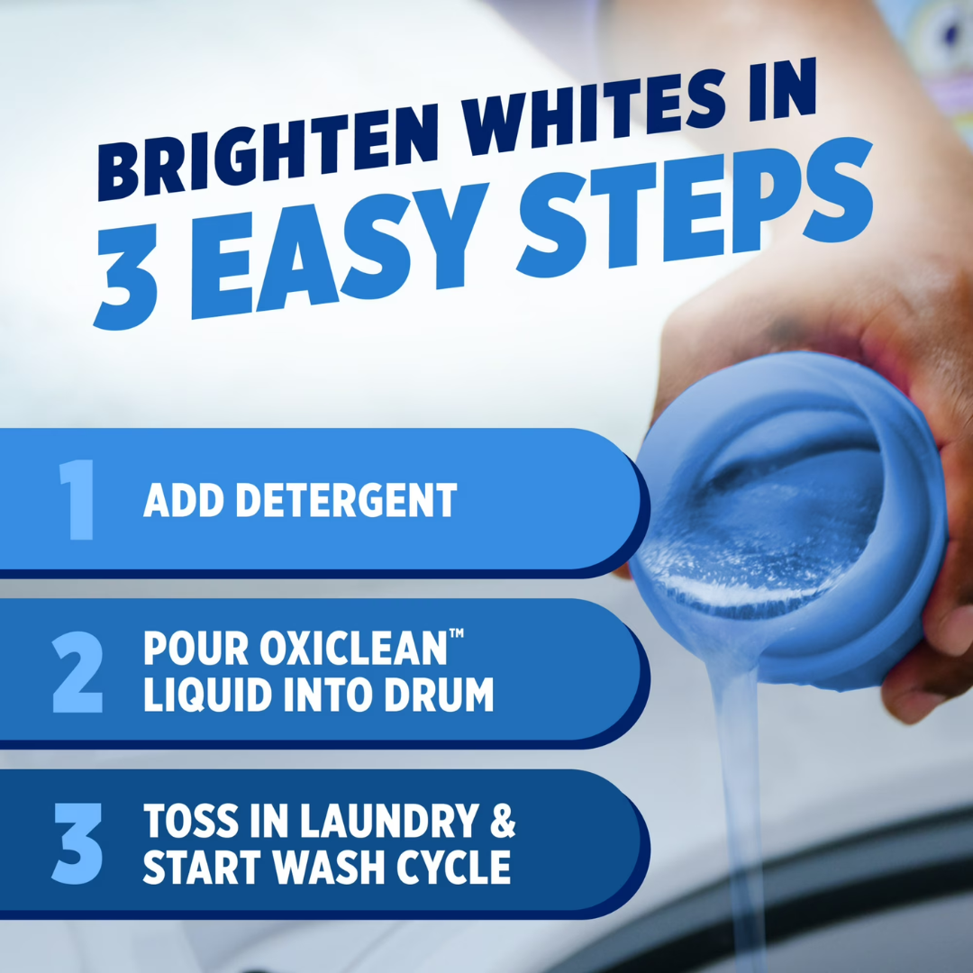 OxiClean White Revive Whitener & Stain Remover, 45 oz / 1.33 L