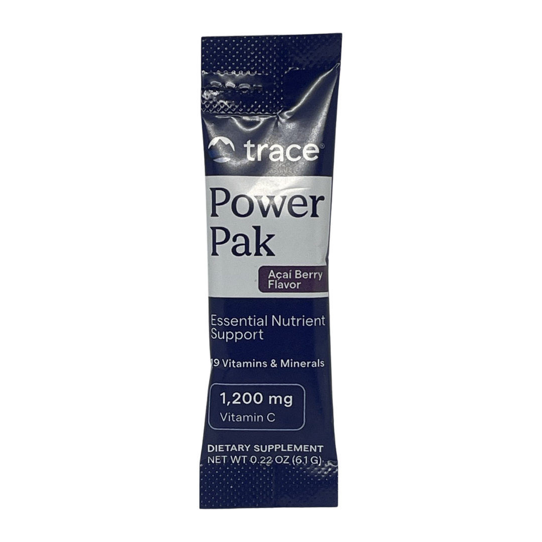 Trace Minerals Power Pak Electrolyte Powder Acai Berry Flavor, 1 Packet