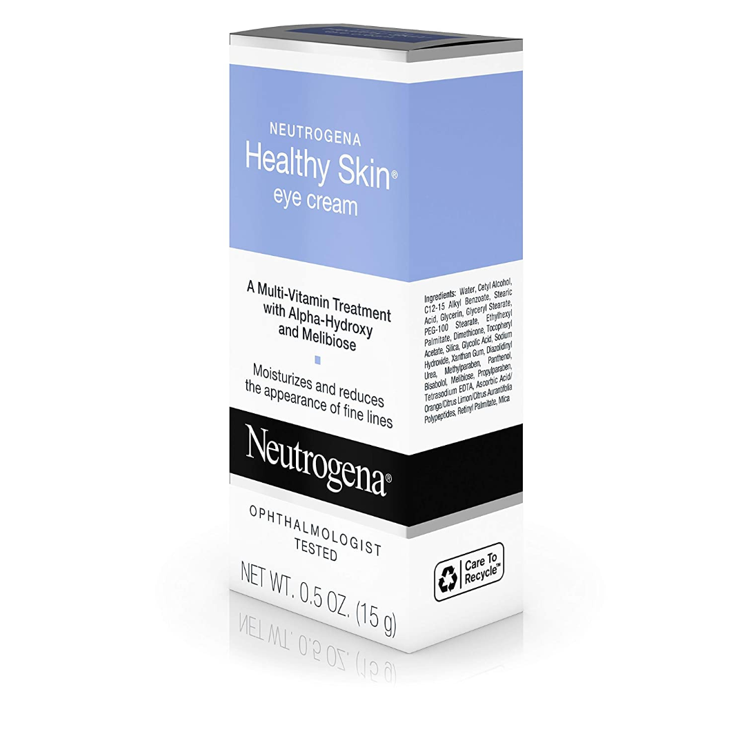 Neutrogena Healthy Skin Anti Wrinkle Eye Cream with Alpha Hydroxy Acid AHA 0.5 oz / 15 g