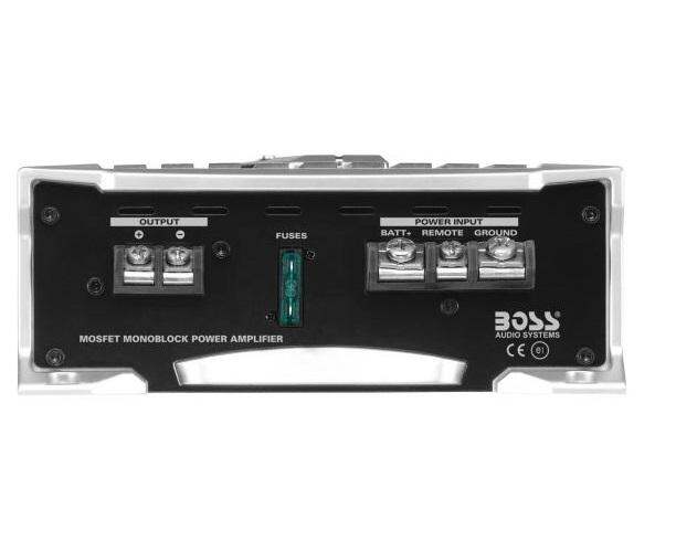 BOSS Audio AR1500M Car Amplifier - 1500 Watt Max Class AB Monoblock With Remote Control