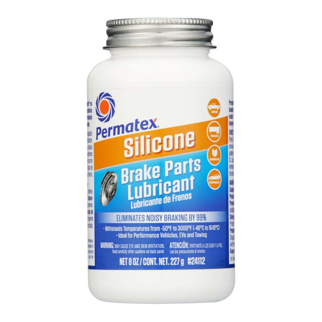 Permatex Silicone Brake Parts Lubricant 24112, 8 oz / 227 g
