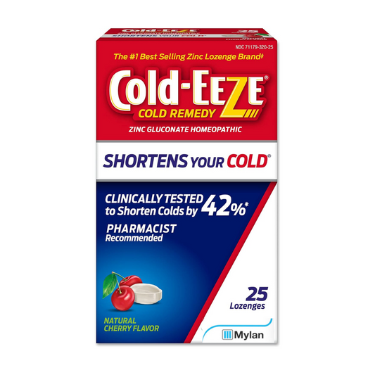 Cold-Eeze Shortens Your Cold Natural Cherry Flavor 25 Lozenges