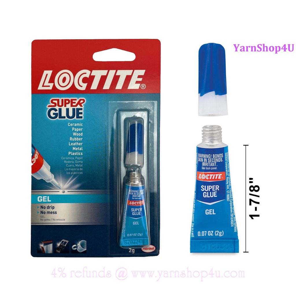 Loctite Super Glue Gel For Ceramic Paper Wood Rubber Leather Metal No Drip No Mess Henkel 0.07oz 2g