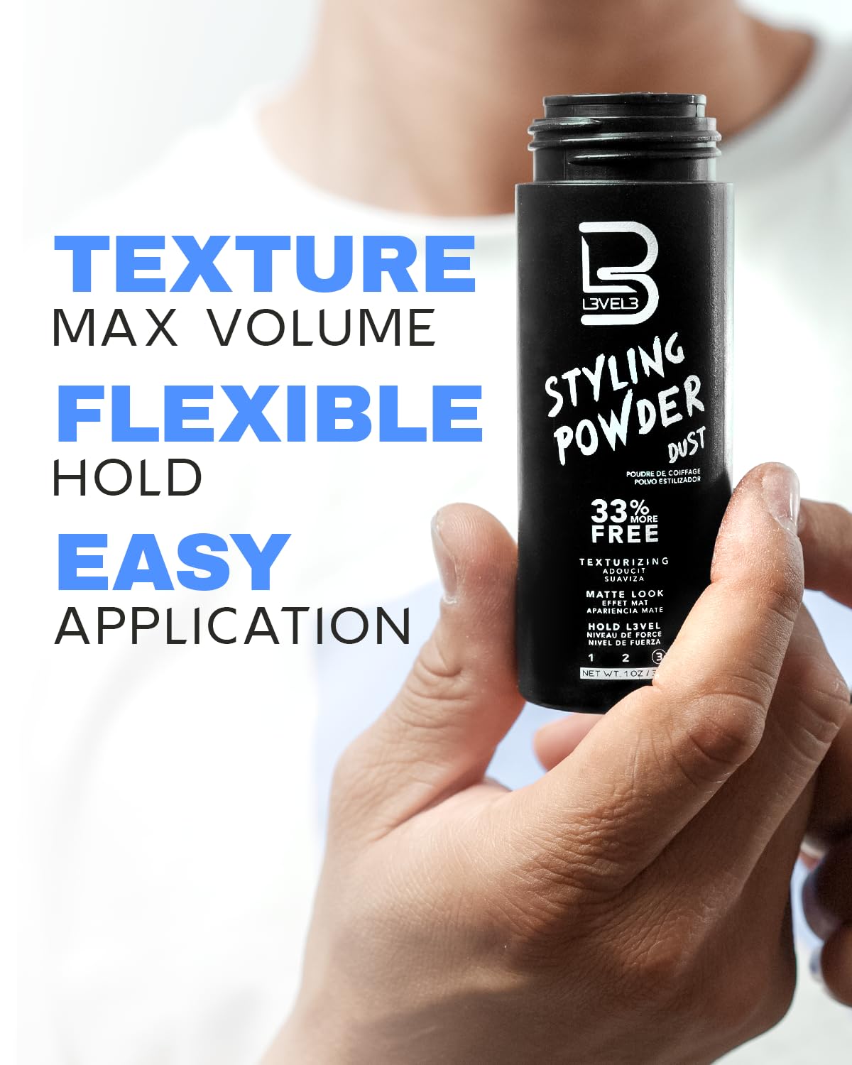 Level 3 Styling Powder Dust Texturizing Matte Look 1 oz / 30g