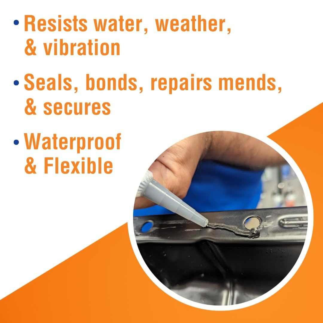 Permatex Black Adhesive Sealant Silicone RTV 81158, 3 oz / 85 g