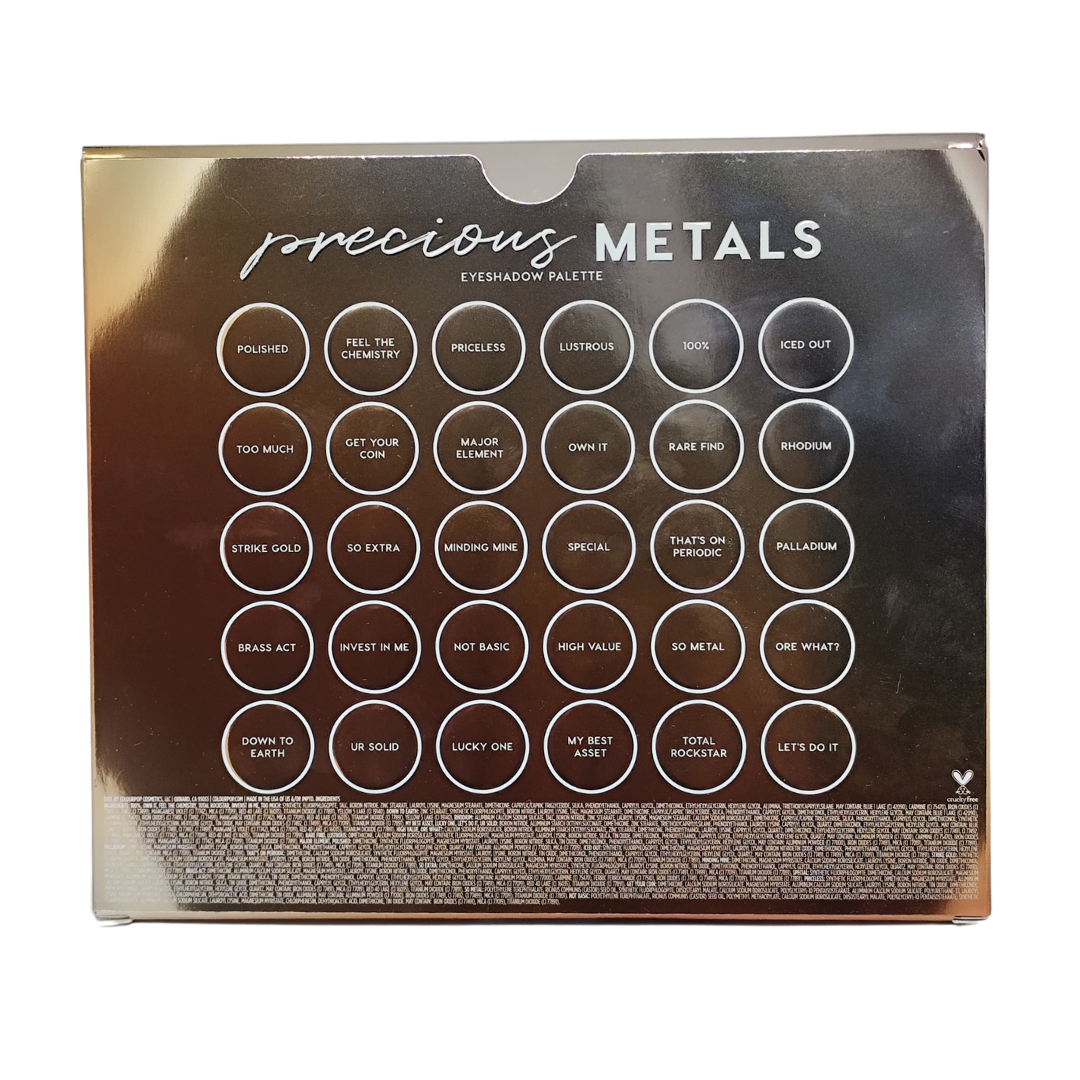 Colourpop Precious Metals Sparkly Neutral Eyeshadow Palette