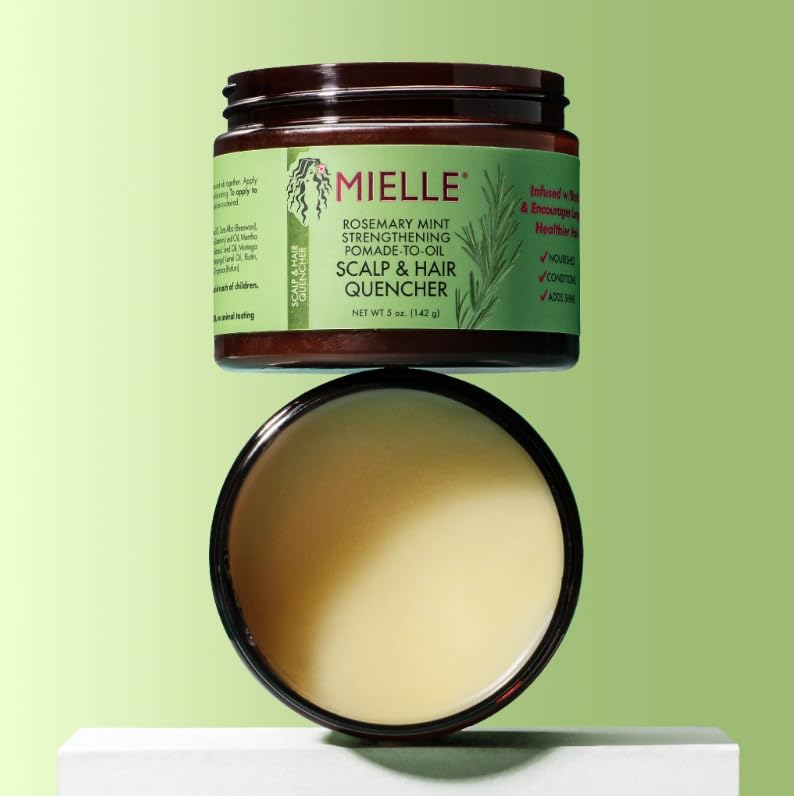 Mielle Rosemary Mint Strengthening Pomade-To-Oil Scalp & Hair Quencher 5oz / 142g