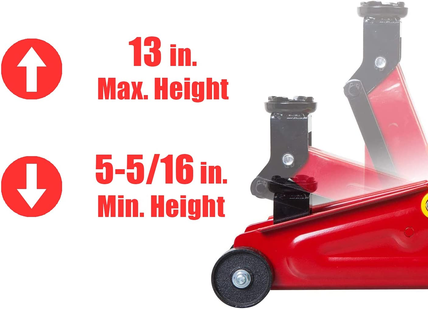 Big Red Torin Hydraulic Trolley Service Jack With Carrying Storage Case 3000 lb Capacity (T820014S)