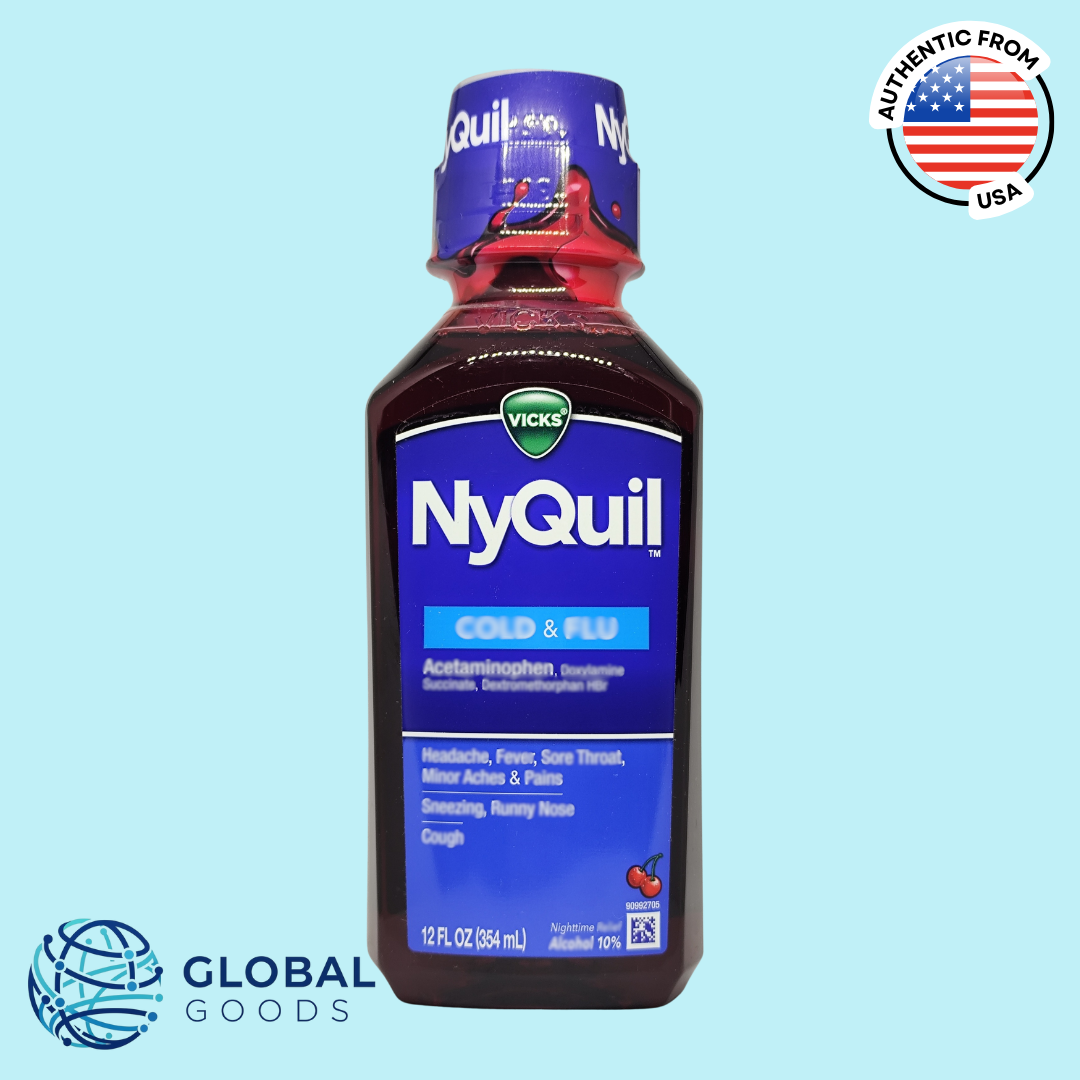 Vicks NyQuil Nighttime Liquid, 12 fl. oz. / 354 ml