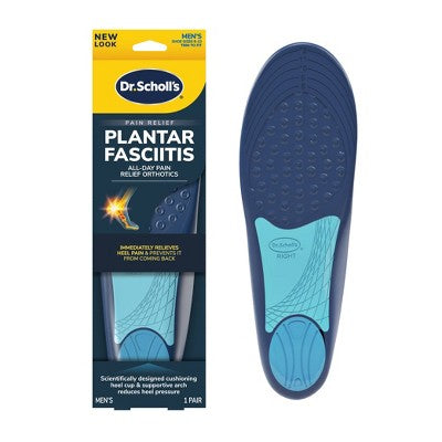 Dr. Scholl's Orthotics For Plantar Fasciitis Shock-Absorbing Heel Cushion Men's 8-13 - 1 Pair