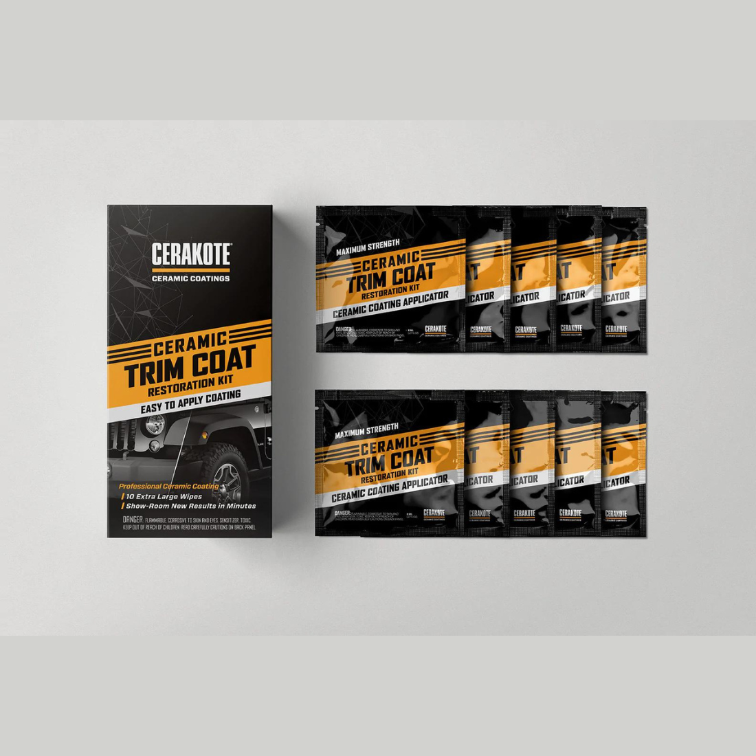 CERAKOTE Ceramic Trim Coat Easy to Apply Ceramic Coating, 1 Vehicle Kit