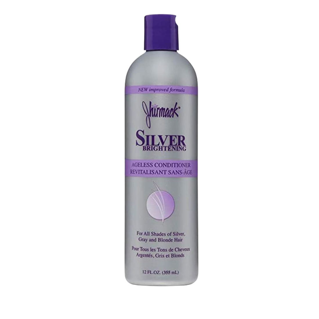 Jhirmack Silver Brightening Ageless Conditioner For All Shades Of Silver Gray & Blonde 12 Oz (355ml)