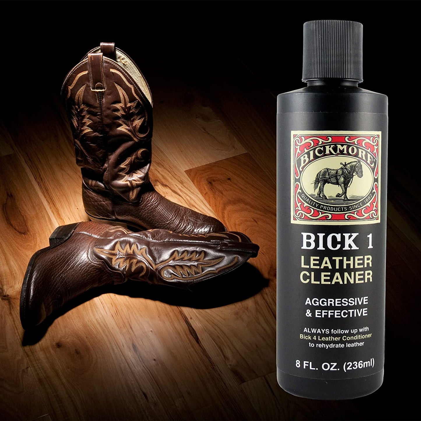 Bickmore Bick 1 Leather Cleaner 8 oz Best Deep Cleaner Shoes, bags, Accessories, Furniture etc.
