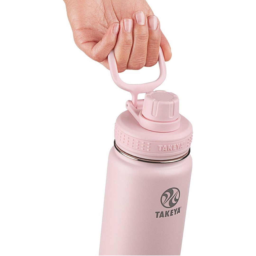 Takeya Insulated Stainless Hydration Water Bottle 18 Ounce (Blush)