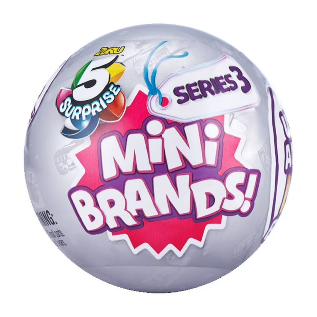 Zuru 5 Surprise Mini Brands Series 3 Collectible Miniatures – Silver
