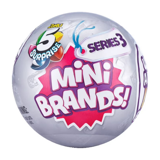 Zuru 5 Surprise Mini Brands Series 3 Collectible Miniatures – Silver