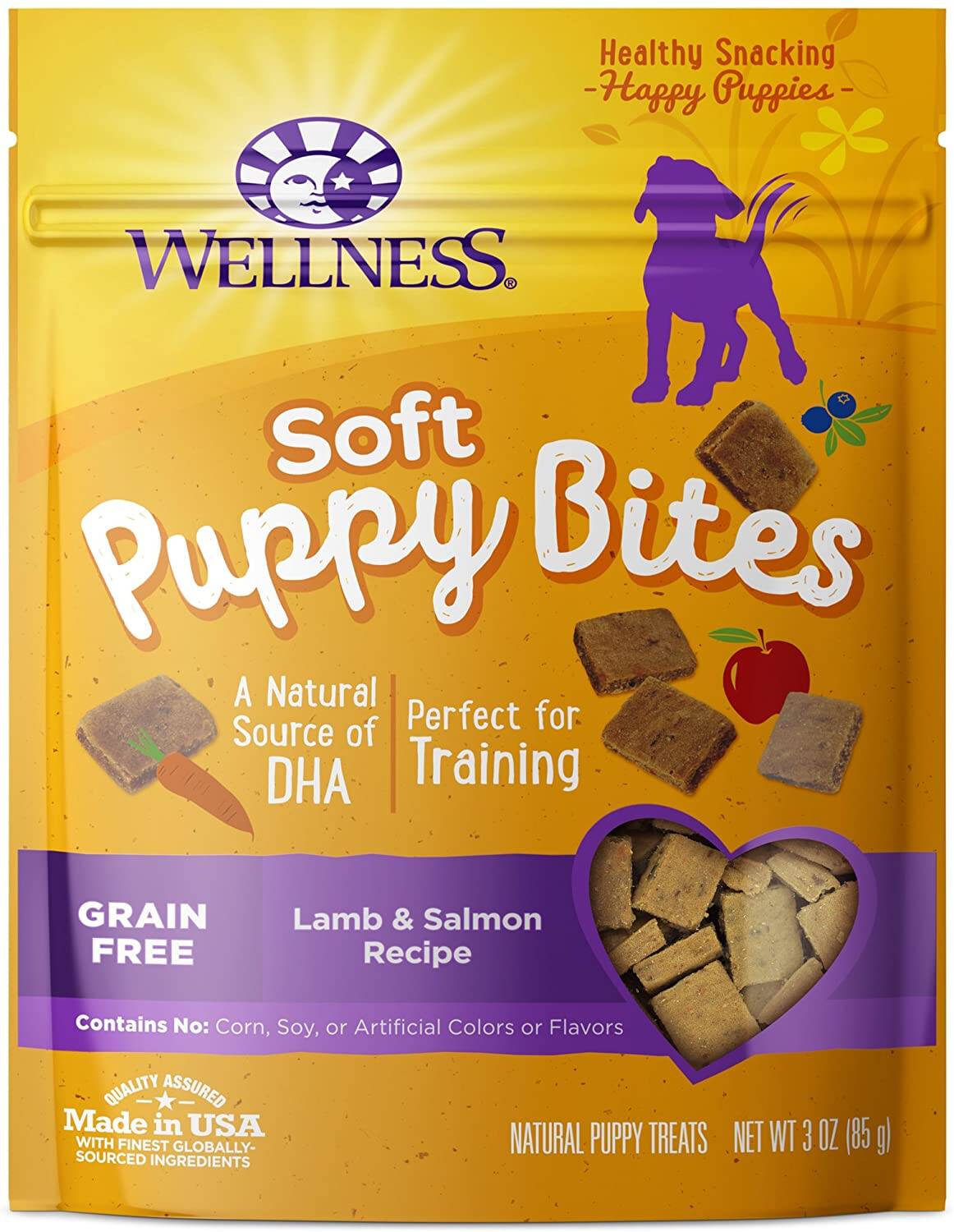 Wellness Soft Puppy Bites, Lamb and Salmon Recipe, 3oz. / 85g PACKAGING MAY VARY