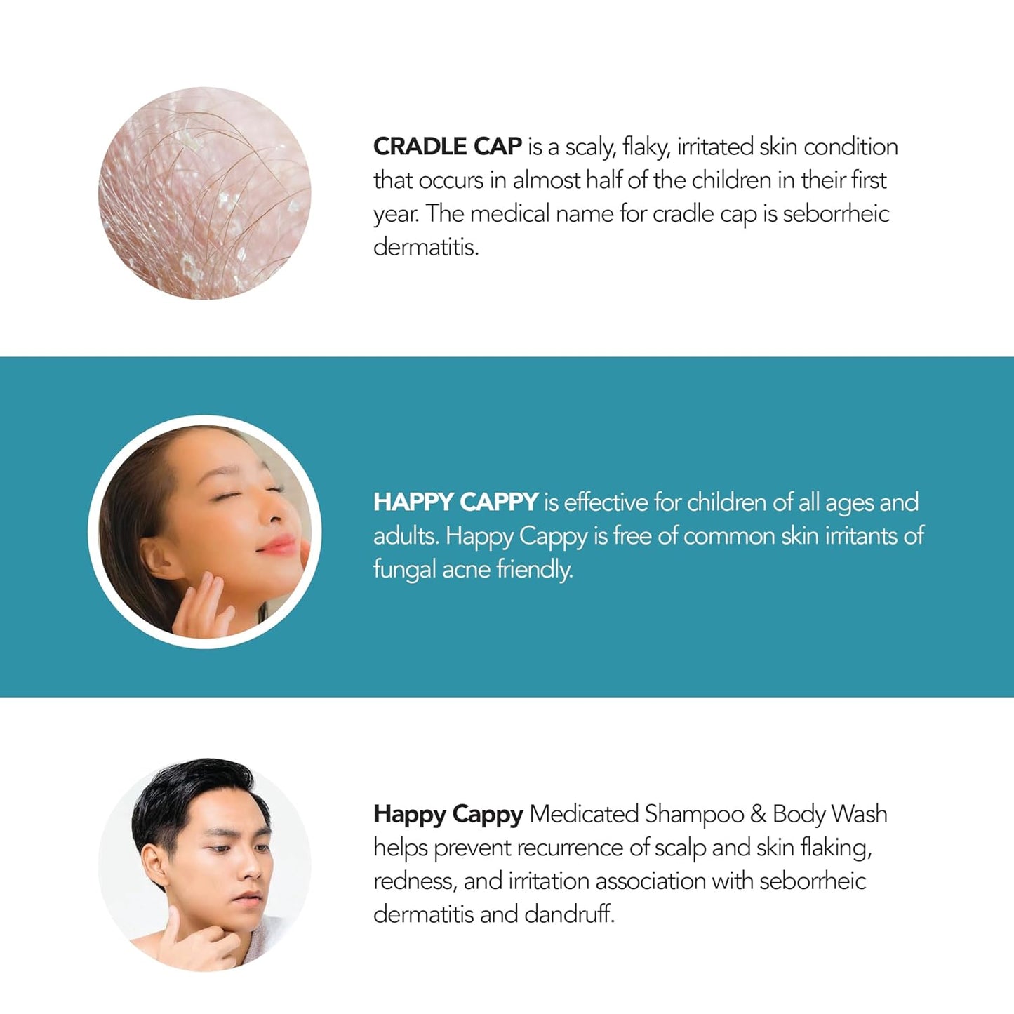 Happy Cappy Medicated Shampoo & Body Wash 8 fl oz / 237ml