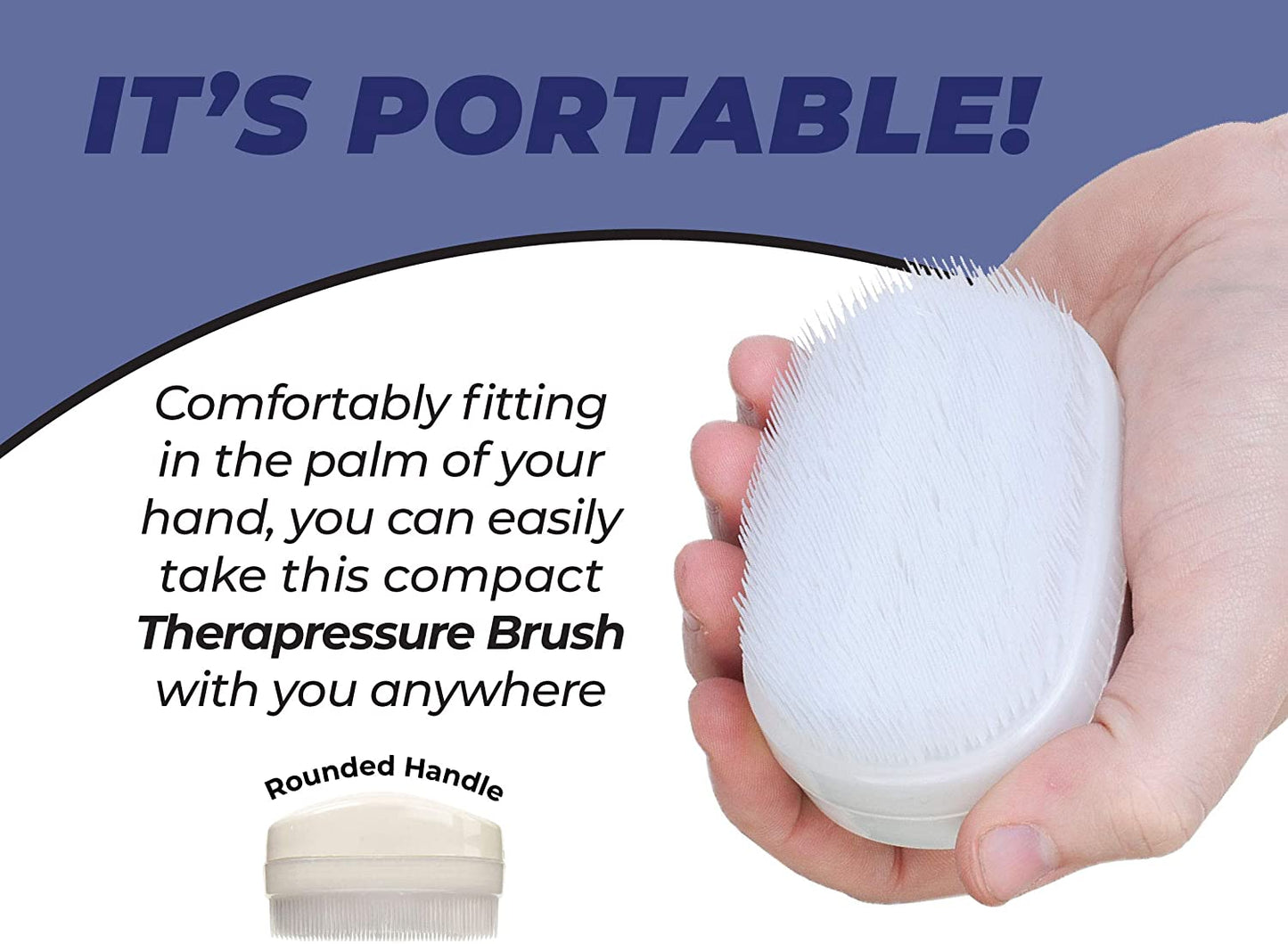 Wilbarger Therapy Sensory Brush, 2 Pack, Therapressure Brush for Occupational Therapy Sensory Brush