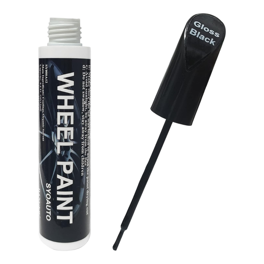 Syoauto Wheel Paint Gloss Black, 0.4 oz / 12 ml