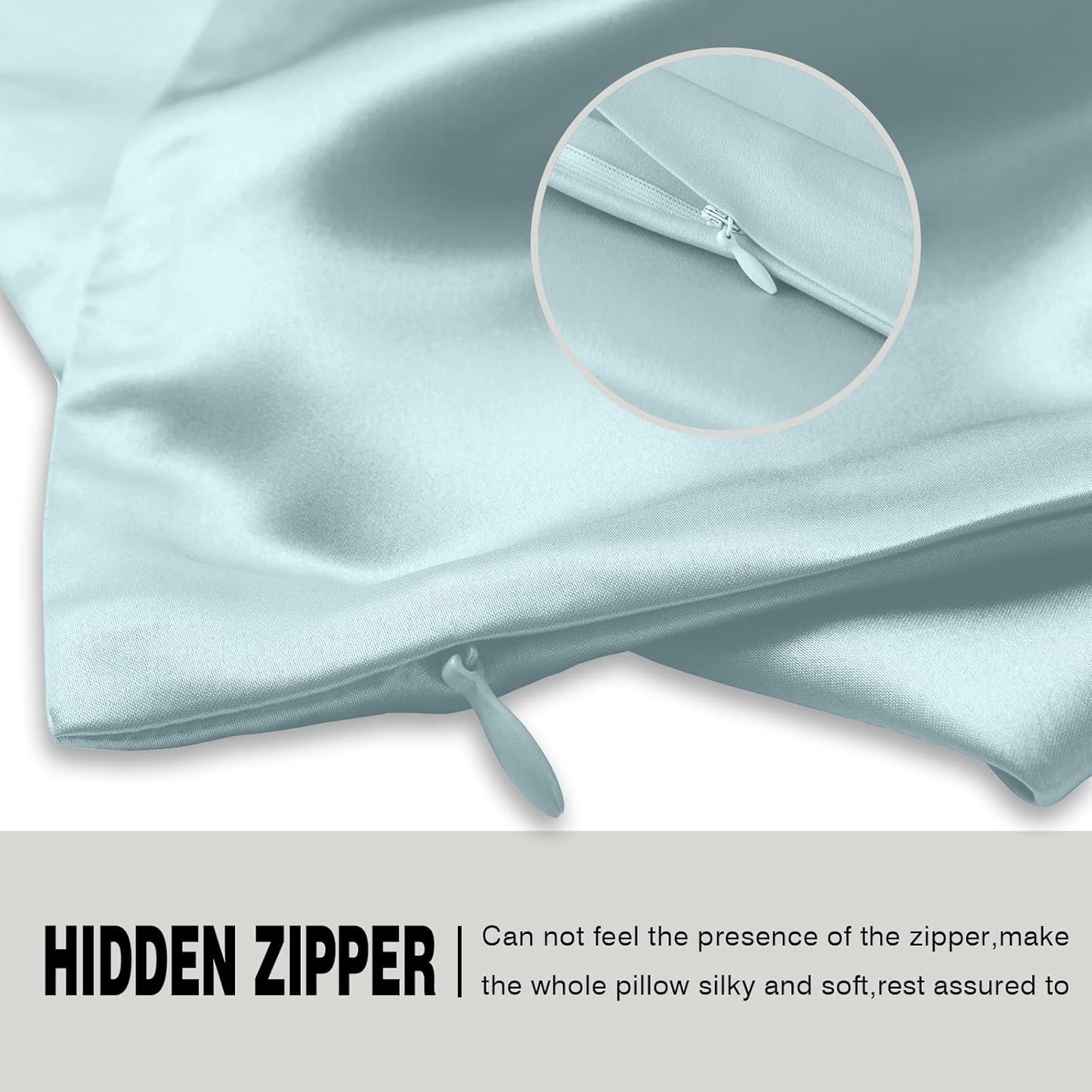 Natural Mulberry Silk Pillowcase for Hair and Skin Standard Size 20 Inch X 26 Inch