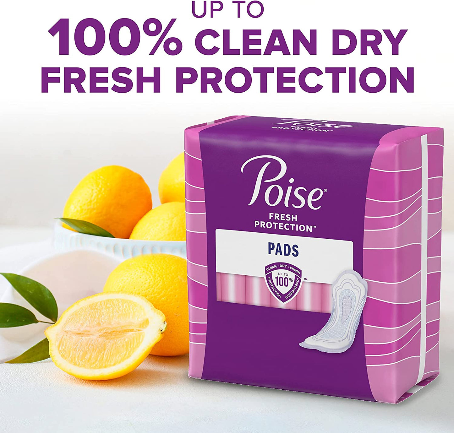 Poise Fresh Protection Pads For Women Postpartum Incontinence 45 Pads