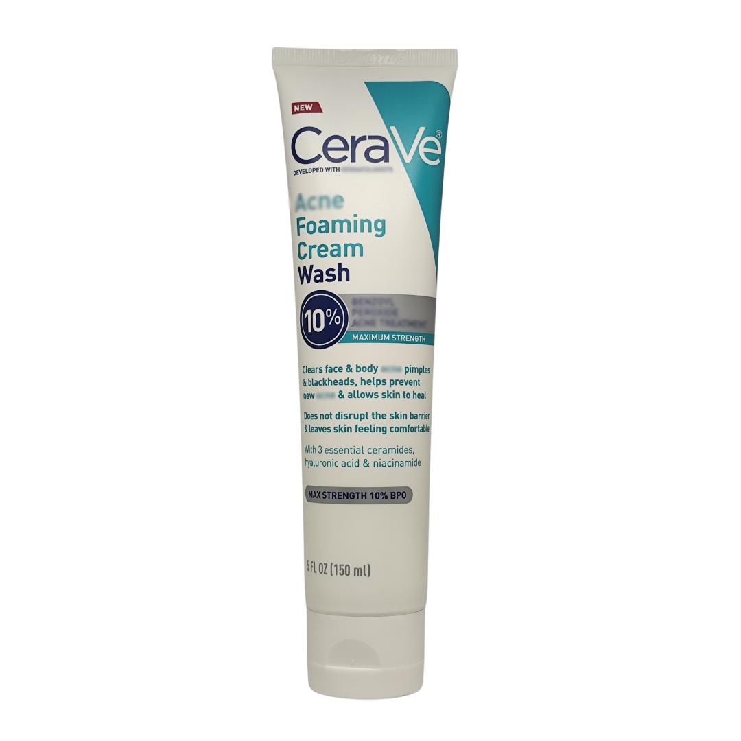 Cerave Foaming Cream Wash Maximum Strength, 5 fl. oz. / 150 ml