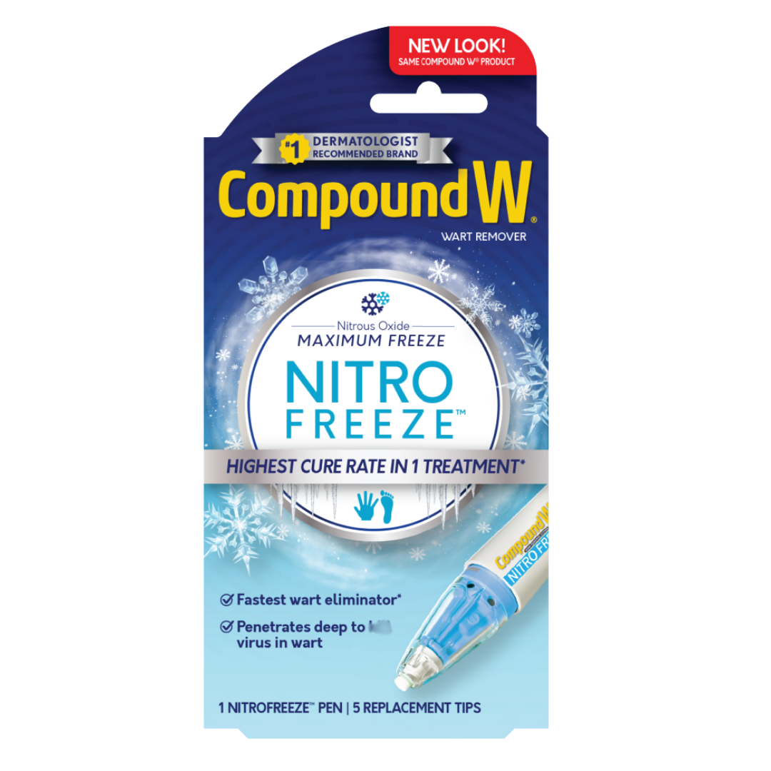 Compound W Nitro Freeze Nitrous Oxide Wart Remover, 1 Nitrofreeze Pen 5 Replacement Tips