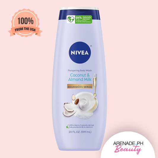 NIVEA Coconut & Almond Milk Pampering Body Wash, 591 ml / 20 fl oz