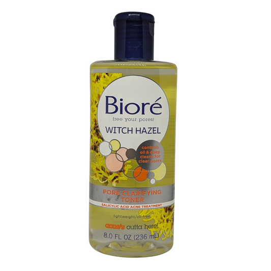 Biore Witch Hazel Pore Clarifying Toner Oil-Free, 236 ml / 8.0 fl oz