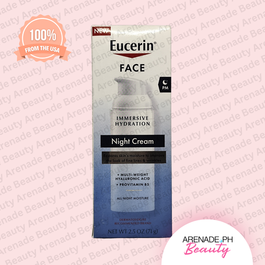 Eucerin Face Immersive Hydration Night Cream, 2.5 oz. / 71 g