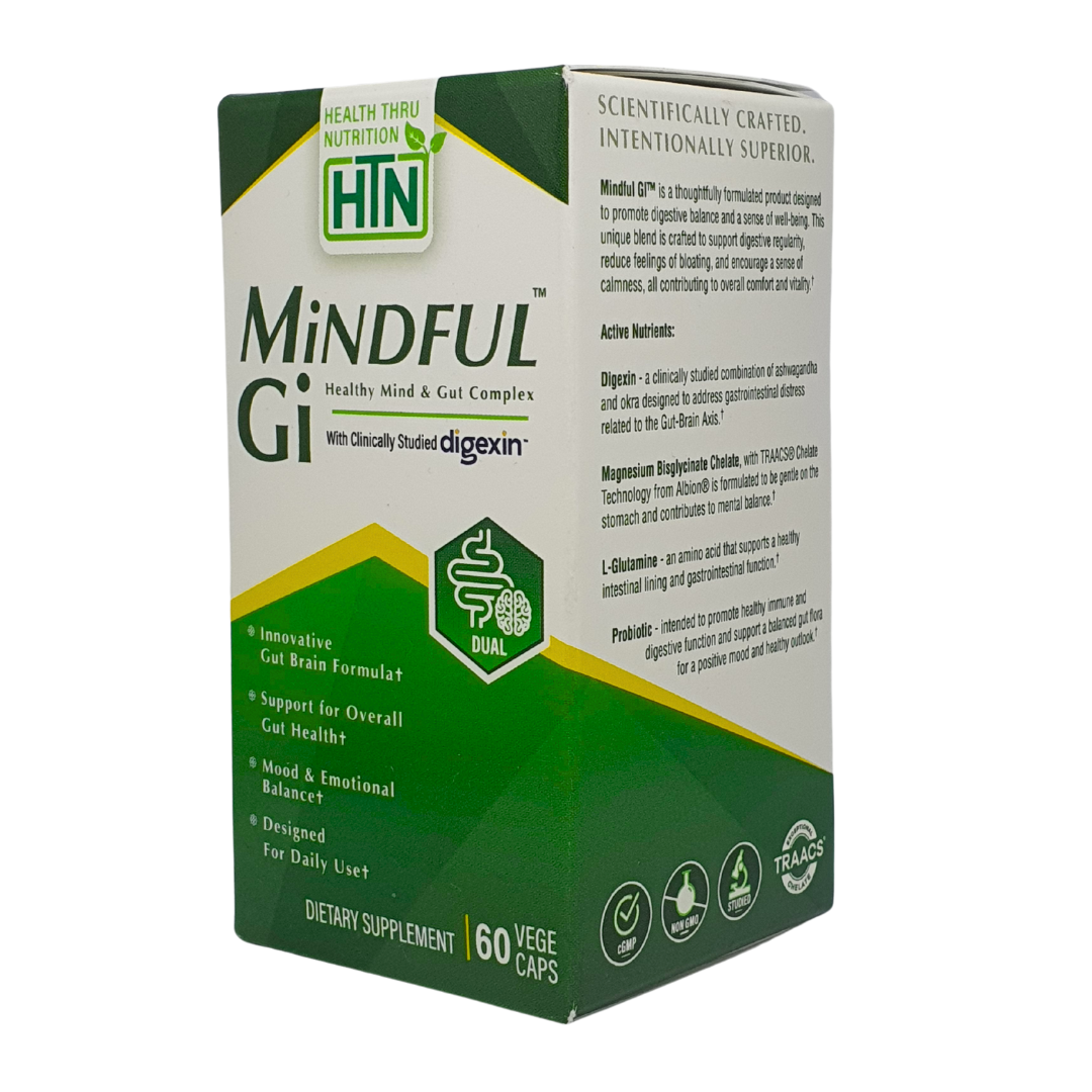 Health Thru Nutrition Mindful GI Healthy Mind & Gut Complex Supplement 60 Vege Caps