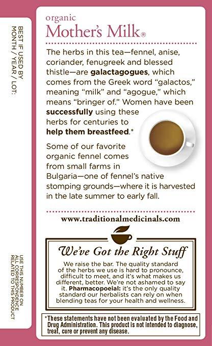 Traditional Medicinals Organic Mothers Milk Womens Tea (16 Tea Bags)