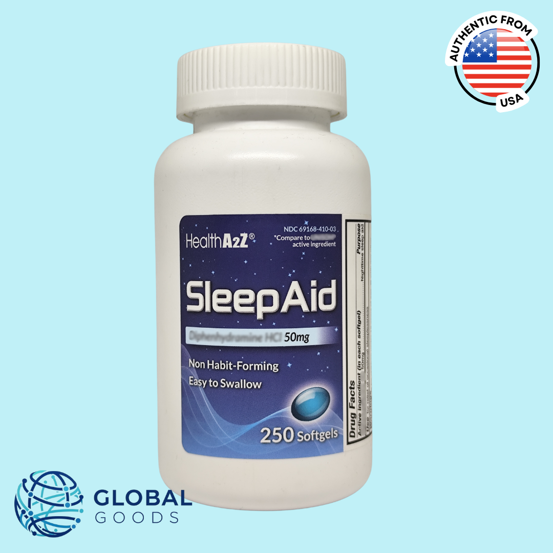 HealthA2Z Nighttime Sleep Aid 50 mg, 250 Softgels