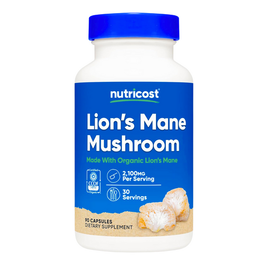 Nutricost Lion's Mane Mushroom 2100mg Supplement 90 Capsules