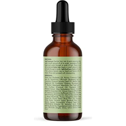 Mielle Rosemary Mint Scalp & Hair Infused with Biotin & Encourages Growth 2 Fl Oz (59ml)
