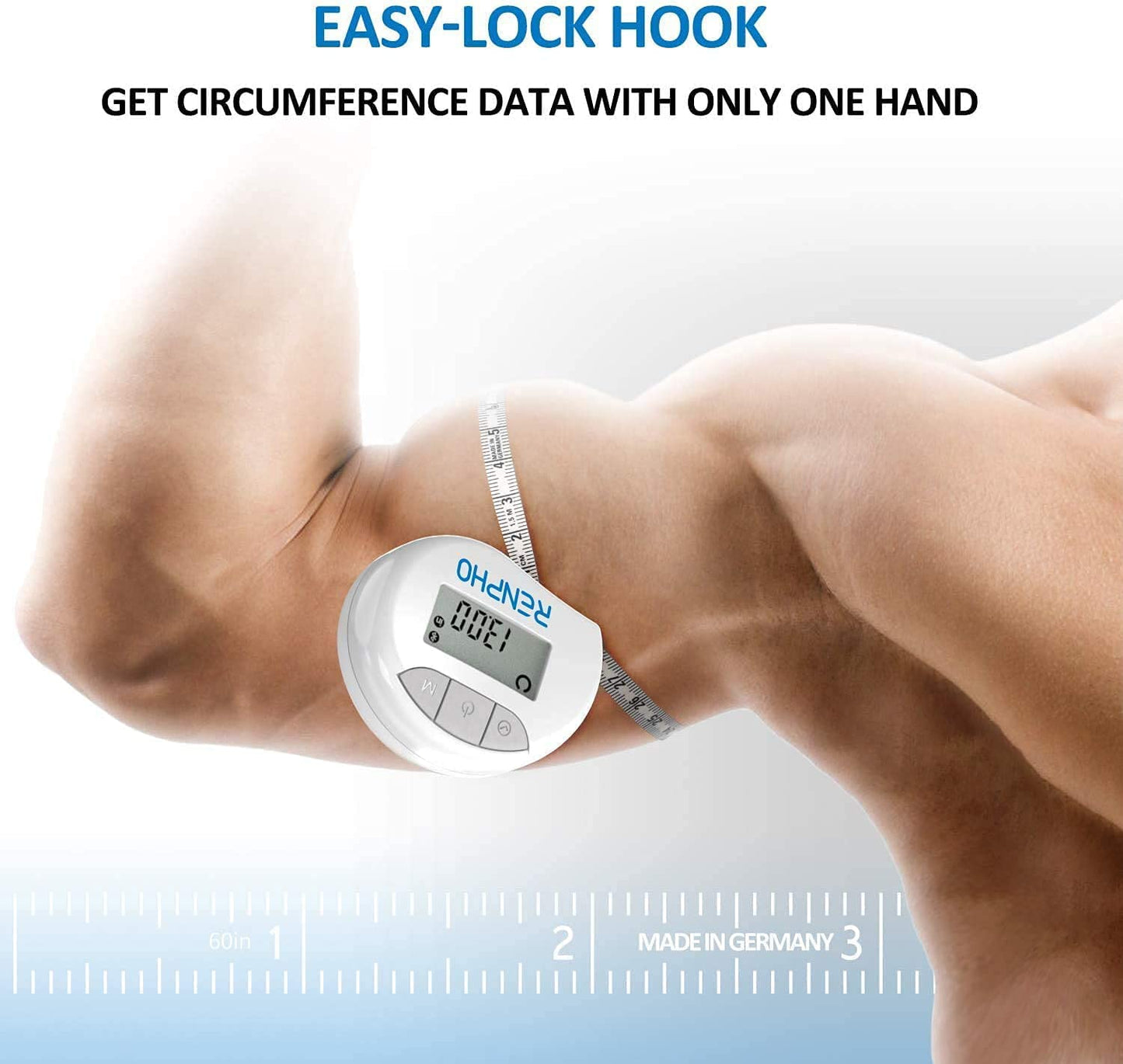 RENPHO Smart Body Bluetooth Tape Measure with App (RF-BMF01) PACKAGING MAY VARY
