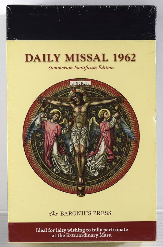 Daily Roman Missal 1962 Summorum Pontificum Edition Flexible Cover (Black Leather)