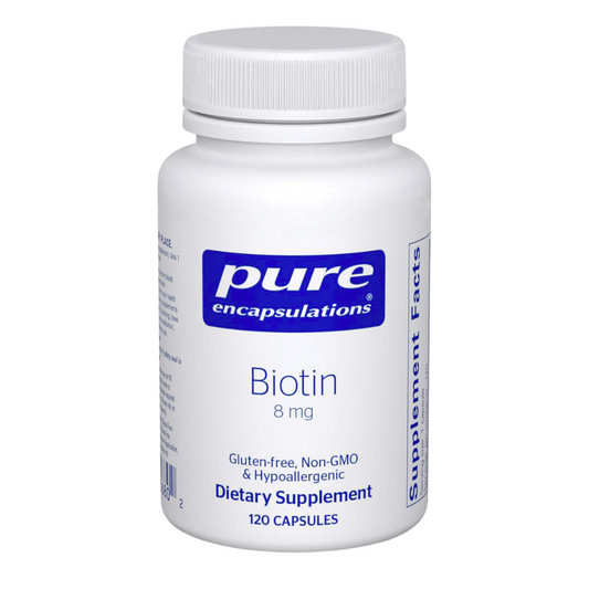 Pure Encapsulation Biotin 8mg Supplement 120 Capsules