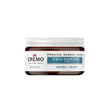 Cremo Thickening Paste High Hold & Low Shine Hair Styling 4 Oz