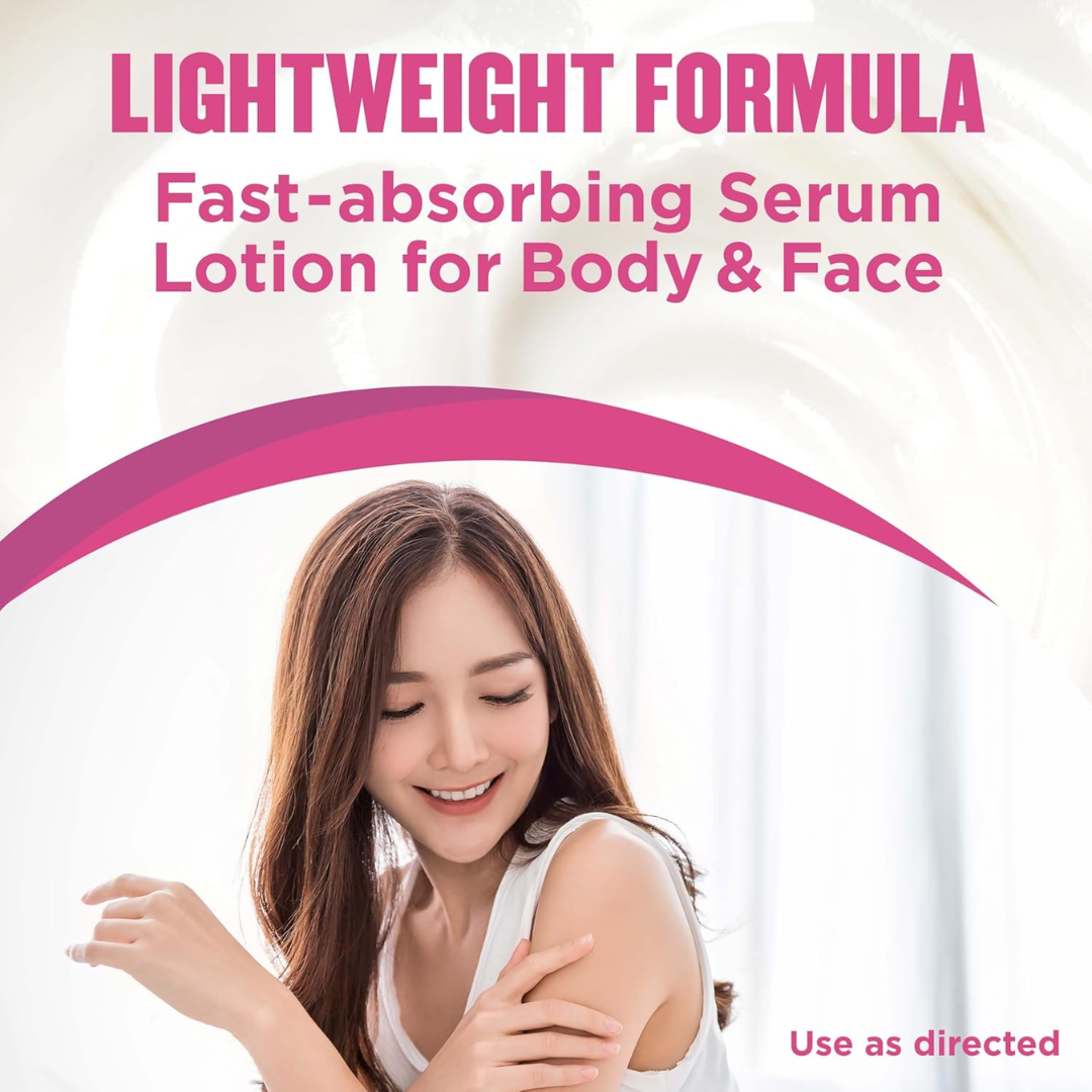 Gold Bond Plumping Collagen Body & Face Serum Lotion Cherry Blossom Scent, 8 oz / 226 g