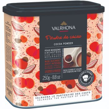 Valrhona Cocoa Powder for Hot Chocolate and Pastries, 8.82 oz (Packaging May Vary)