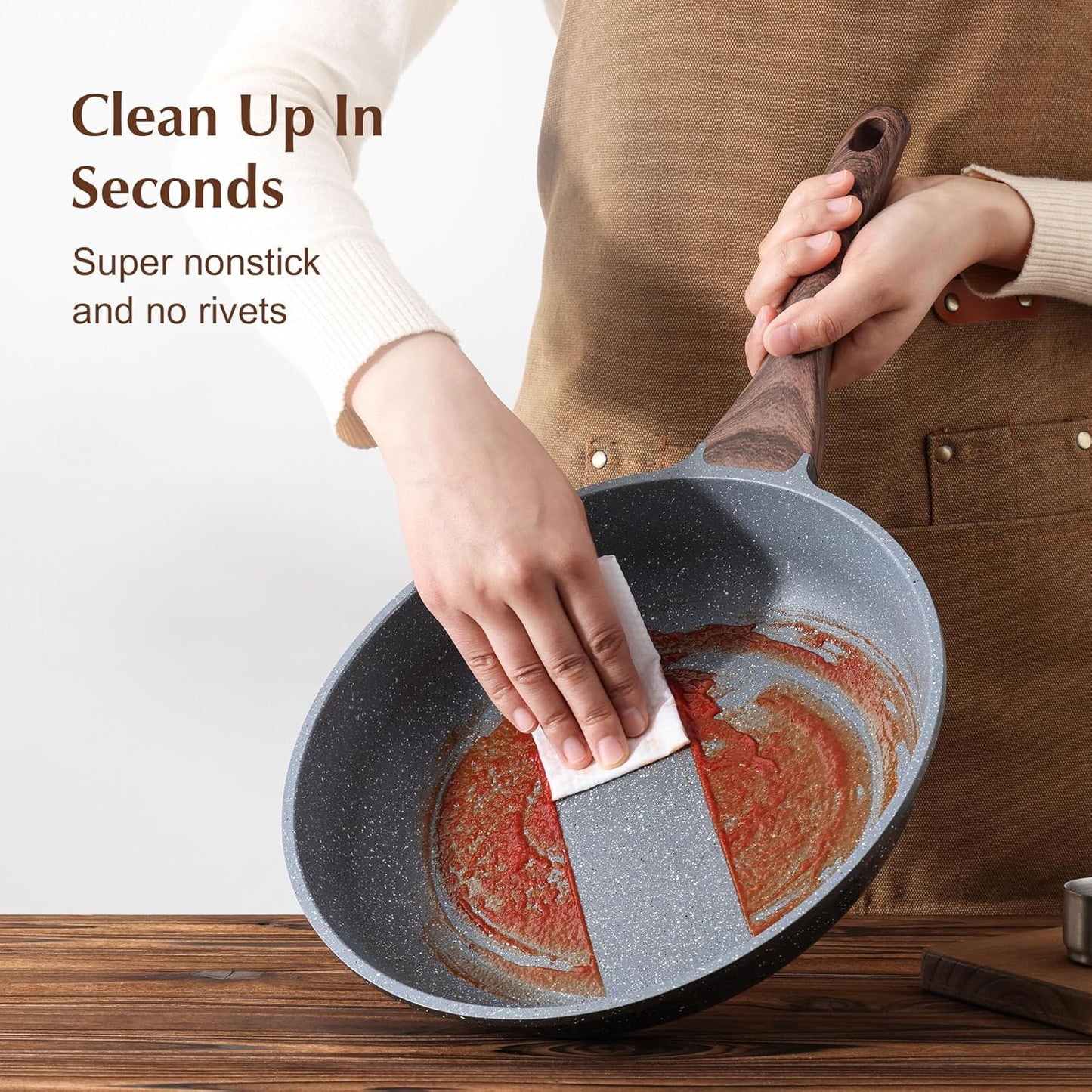 SENSARTE Classic Non-Stick Frying Pan Skillet - (9.5 Inch)