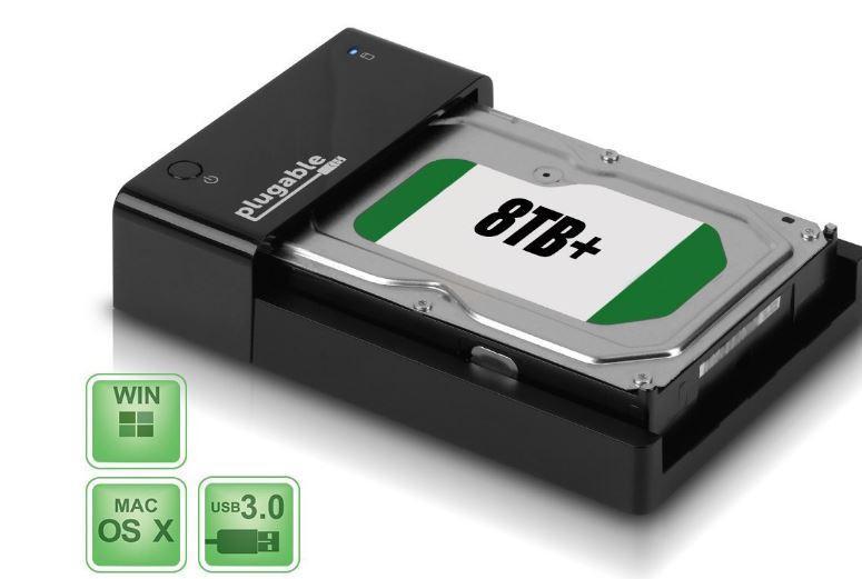 Plugable USB 3.0 (3.5 / 2.5 SATA HDD / SDD) Docking Station