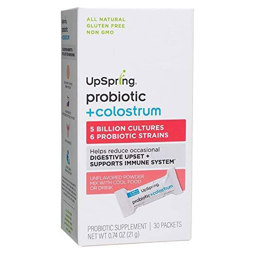 UpSpring Probiotic + Colostrum (Powder for Babies + Kids) 30 Packets (0.74 oz / 21g)