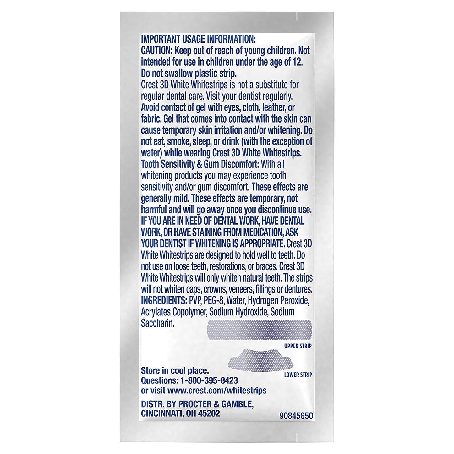 CREST 3D Whitestrips 1 Week Smile Transformation At home Teeth Whitening Kit - 14 Treatments