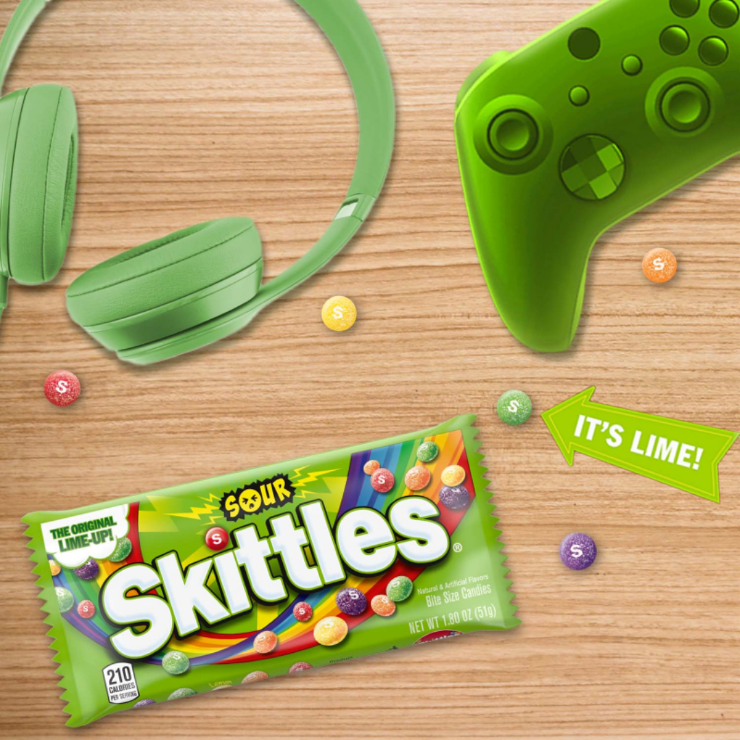 Skittles Sour Bite Size Candies, 1.80 oz / 51 g