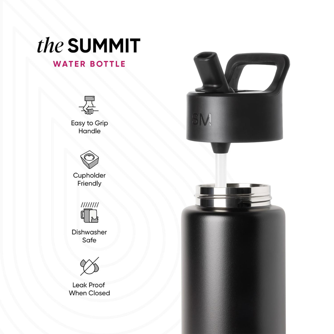 Simple Modern Kids Summit Water Bottle with Straw Lid Fire Truck, 14 oz